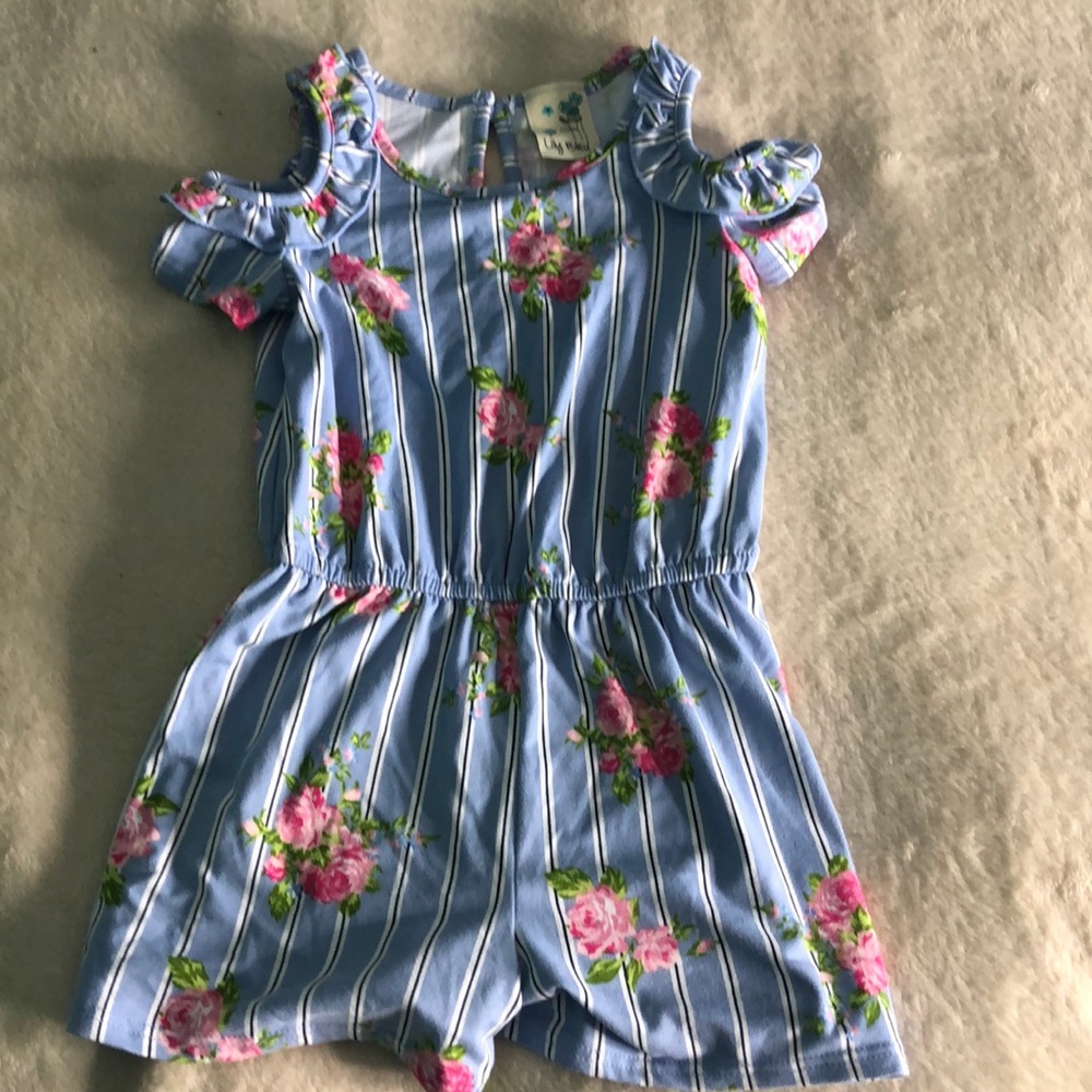 BABY BLUe GIRLS ROMPER